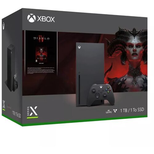 Microsoft xbox series x console 1TB black + diablo iv Cene
