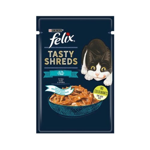 Felix Tasty Shreds tuna 80 g Slike