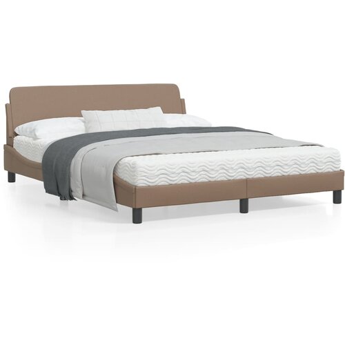 vidaXL Okvir za krevet s uzglavljem cappuccina 160x200 cm umjetna kože Cijene