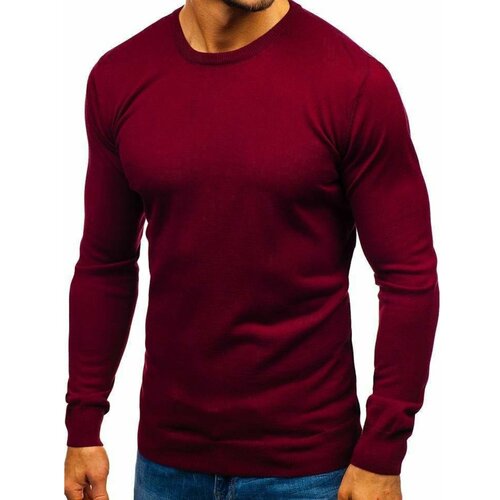 DStreet Fashionable men's sweater BOLF 2300 - burgundy, Slike