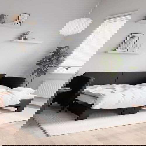  The Living Store Izvlečna dnevna postelja črna 100x200 cm blago - Izvlečna Dnevna Postelja, (21450055) Slike