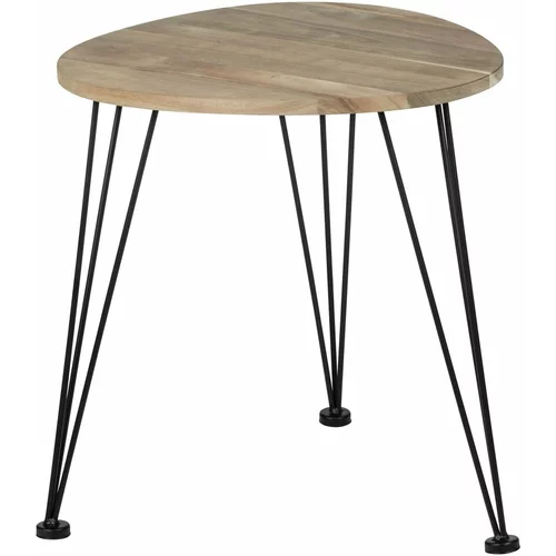 Wenko Stranska mizica z mizno ploščo iz akacije 44x44 cm Acacia –