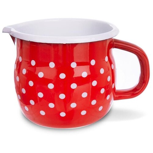 Orion Emajliran vrček TECKA z rdečimi pikami 800 ml, (5000019504) Cene