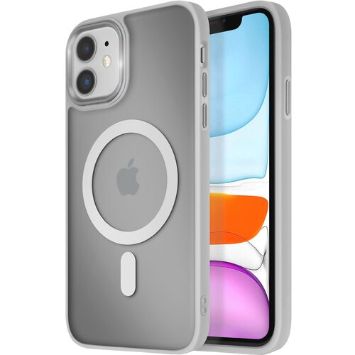 AVIZAR Ohišje MagSafe za iPhone 11 Hrbtna podloga Frosted Obris, Siva, (5000012502) Cene