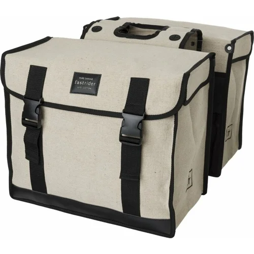 Fastrider Canvas Jute/Cotton Double Bike Bag Kolesarske torbe