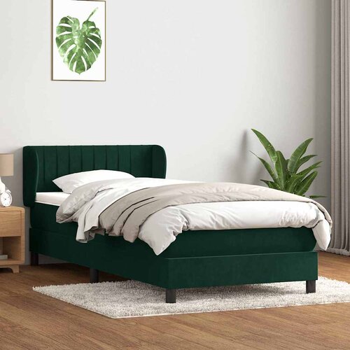Box Spring krevet s madracem tamnozeleni 80x220 cm bar&scaron;un Cijene