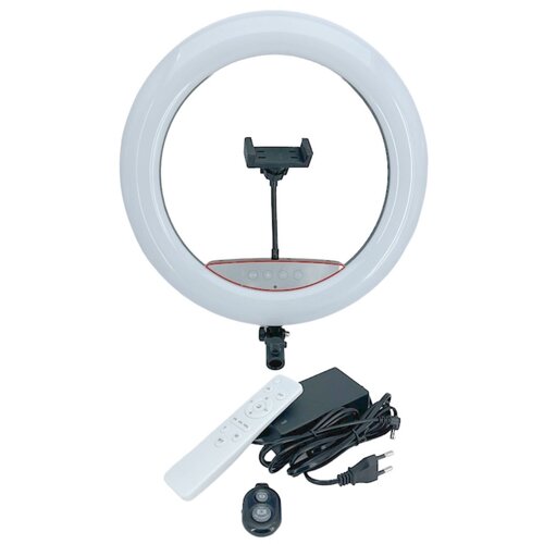 ILIKE elight SR14 36 cm led svetlobni obroč z držalom za pametni telefon + 220 v adapter + daljinski upravljalnik črna, (21230796) Slike