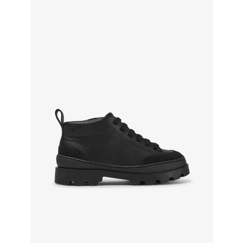 Camper Black Girls Leather Shoes Brutus - Unisex