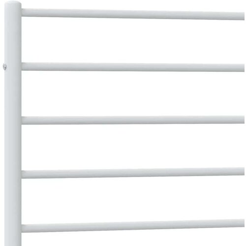 VidaXL Metalni okvir za krevet s uzglavljem bijeli 90x200 cm Slike