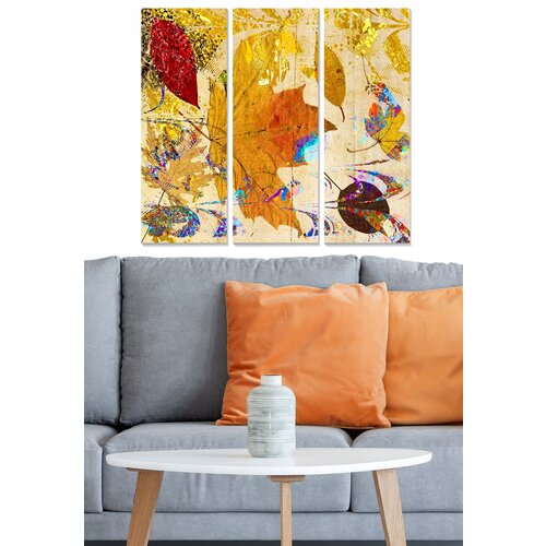 Wallity MDF1420861 multicolor decorative mdf painting (3 pieces) Slike