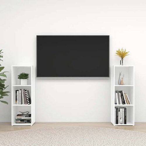 TV ormarići 2 kom bijeli 107 x 35 x 37 cm konstruirano drvo Cijene