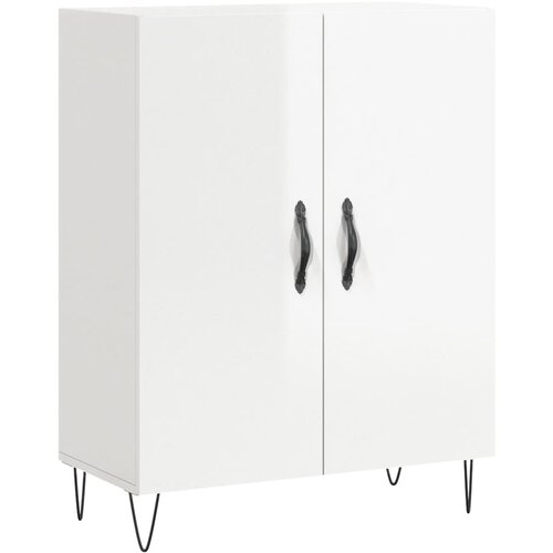 Maison Chic Komoda - Predalnik visok sijaj bela 69,5x34x90 cm inženirski les, (21719960) Slike