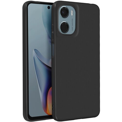AVIZAR Ohišje za Motorolo Moto G05 in Moto E15 Mehki silikonski mat, Črna, (5000014951) Cene