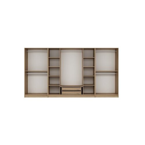 Hanah home Ormar Kale-7674, 360x210x52 cm, Smeđa Slike