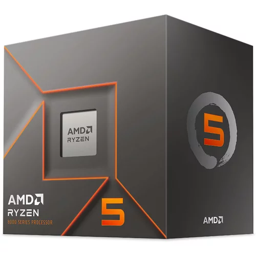 AMD ryzen 5 8400f 4,2/4,7ghz 16mb am5 65w wraith stealth hladilnik box procesor