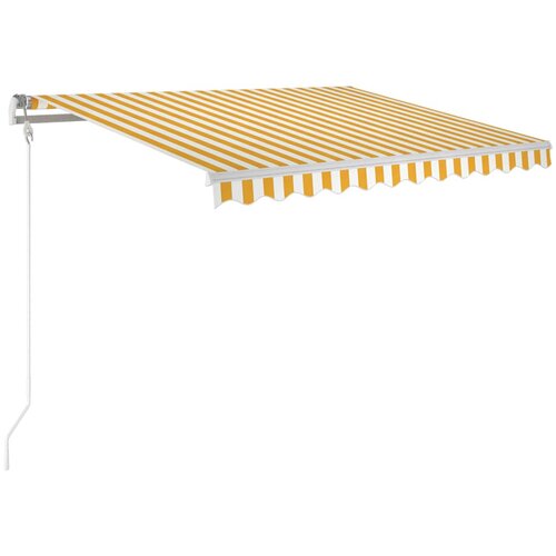 Maison Chic Avtomatsko zložljiva tenda - Senčniki 300x250 cm rumena in bela, (22038754) Cene
