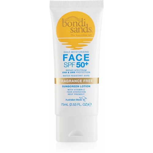 Bondi Sands SPF 50+ Face krema za sončenje za obraz brez dišav SPF 50+ 75 ml