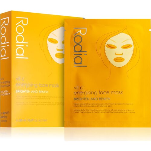 Rodial Vit C Energising Face Mask Sheet maska za posvjetljivanje i vitalnost lica s vitaminom C 4 x 20 ml Cijene