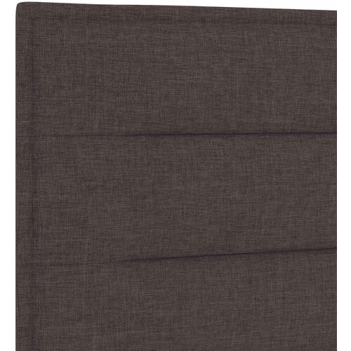  Boxspring krevet s madracem Tamno smeđa 90 x 190 cm Tkanina Slike