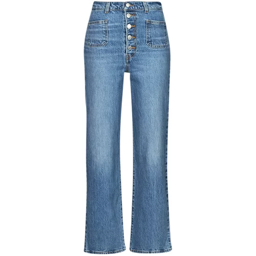 Levi's Jeans straight RIBCAGE PATCH POCKET Modra