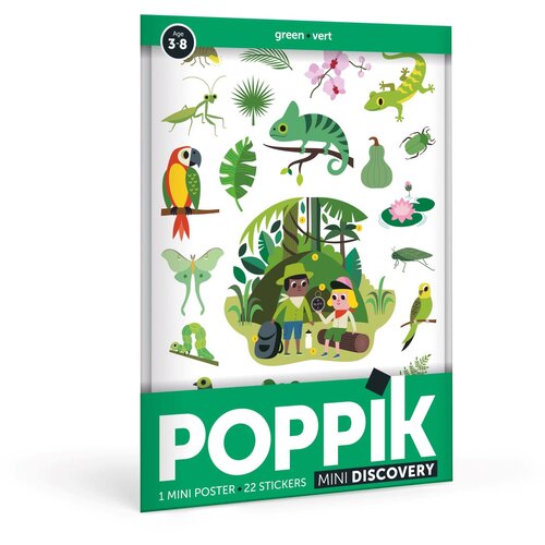 Poppik Edukativni poster s nalepnicama Mini otkrića: BOOO! Crna boja 3+ Cene