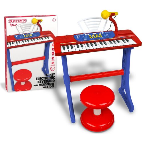 Bontempi Elektronska klaviatura 37-tipkovna z mikrofonom, nogami in stolčkom Cene