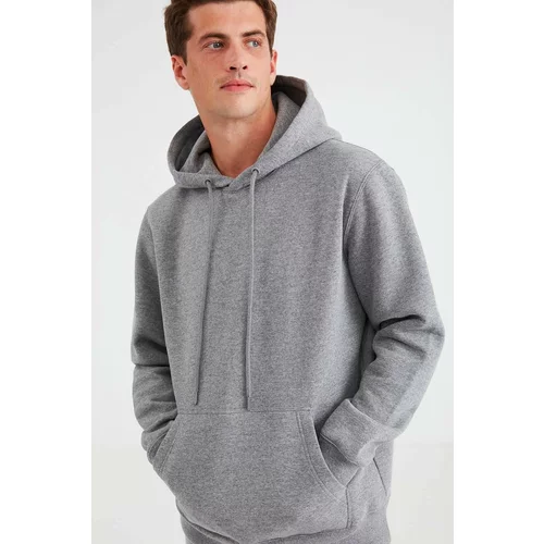 GRIMELANGE Jorge Men's Soft Fabric Hooded Drawstring Regular Fit Sweatshirt