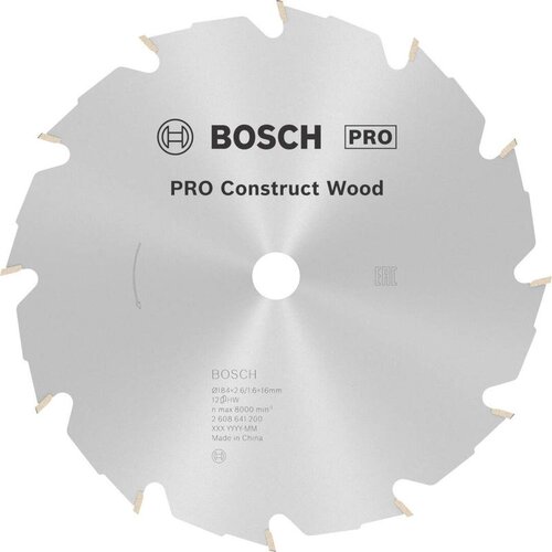 Bosch pro construct wood list kružne testere 184x2.6x16 mm 12z hb max 8.000 o/min (2608641200) Cene