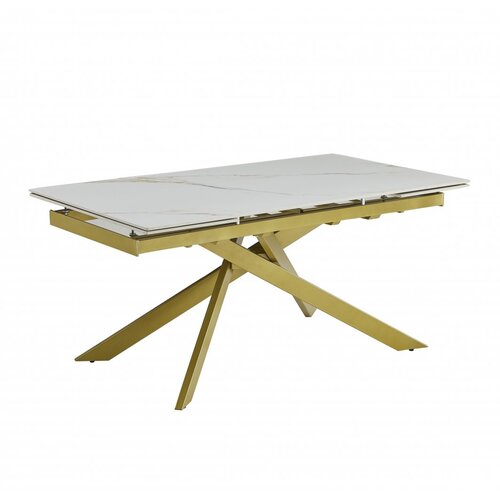 Fort Pro�irivi blagovaonski stol GOLDIE 160+40+40 (bijela/zlatna) Cijene