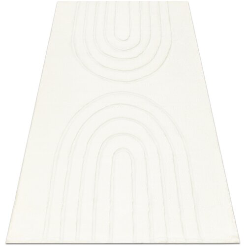 RugsX Preproge CURVY bela 11 Arches pralna preproga, strukturiran 140x190 cm Bela Cene