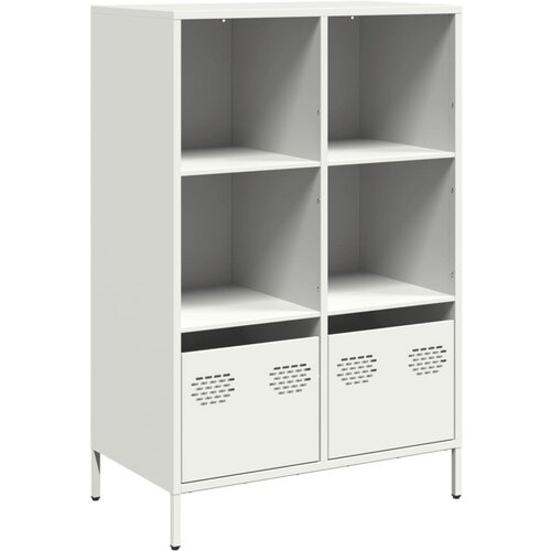 Maison Chic Visoka omara - Komoda - Predalnik bela 68x39x103,5 cm jeklo, (21717132) Cene