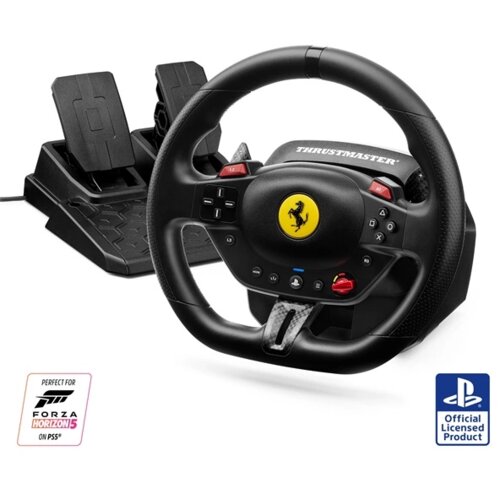 Thrustmaster T98-P FERRARI 296 GTB Crno Volan + Papučice Analogni / Digitalni PC/osobno računalo, PlayStation 4, PlayStation 5 Slike