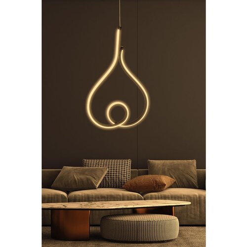 Opviq skylove black - yellow light black chandelier Cene