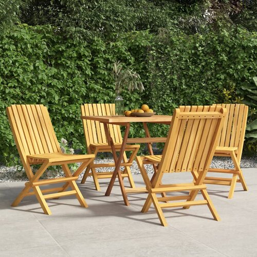 vidaXL Sklopive vrtne stolice 4 kom 47x47x89 cm od masivne tikovine Cijene