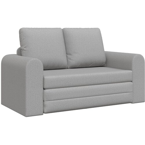 VidaXL Kauč na razvlačenje 2-u-1 Oblak siva 148x71x83 cm Tkanina Slike