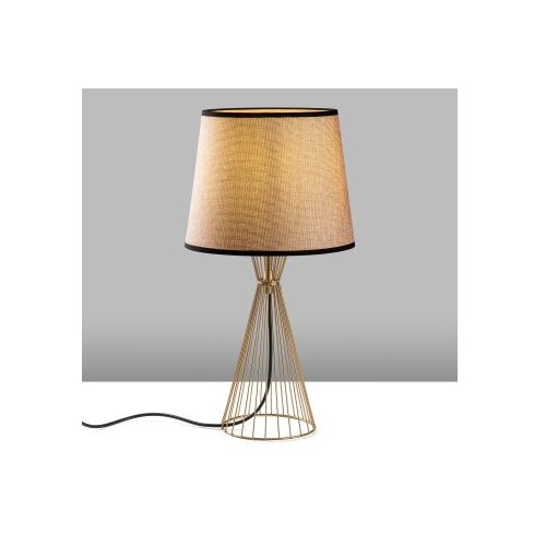 Opviq Stona lampa Telis-5383, 28x28x55 cm, IP20, Zlatno-smeđa boja Slike