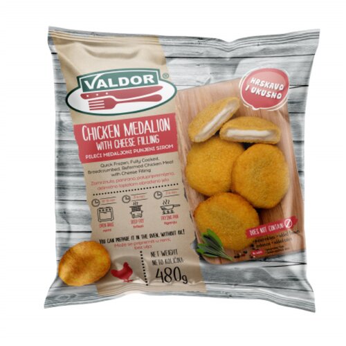 Nepoznato VALDOR pileći medaljoni sa sirom 480g Cene
