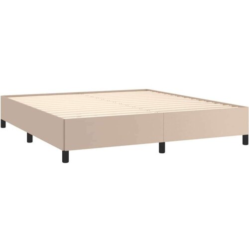  Kreveta boja cappuccina 160x200cm umjetna koža Slike