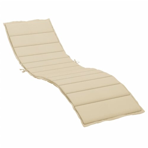 vidaXL Blazina za ležalnik bež 200x70x3 cm oxford tkanina, (20623138) Cene