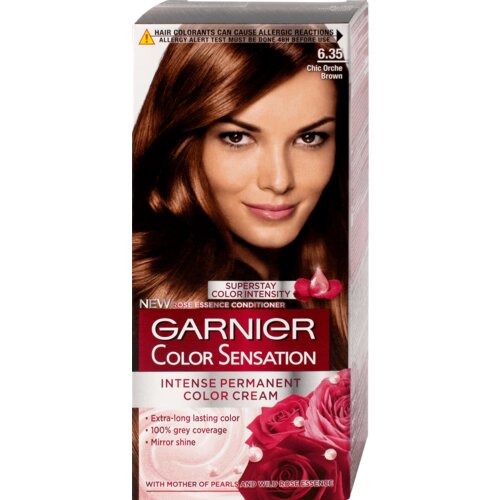 Garnier color sensation farba za kosu 6.35 chic orche brown Slike