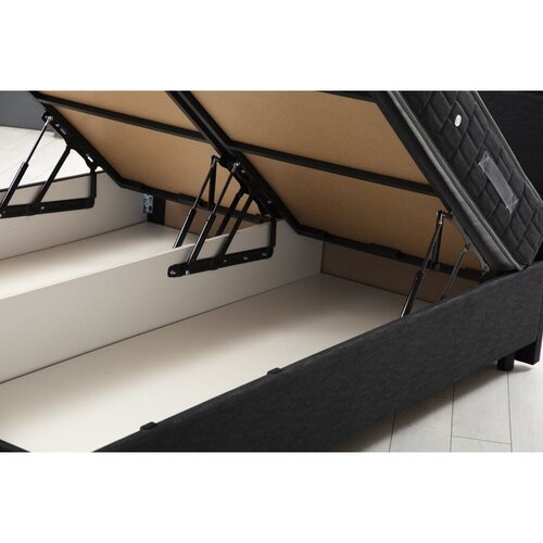 Kalune Design Osnova za krevet sa uzglavljem Vitalia, 120x110x200 cm, Antracit Slike