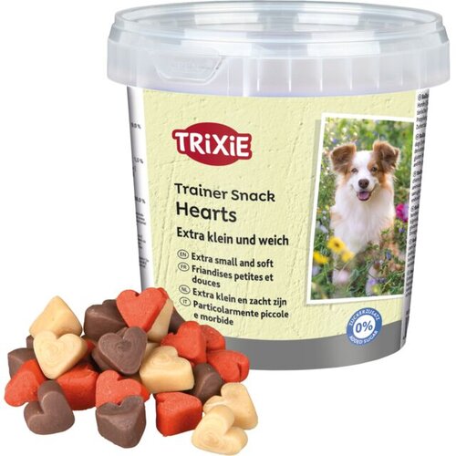 Trixie Pribolj&scaron;ek Trainer Snack Mini srčki v lončku 200g Cene