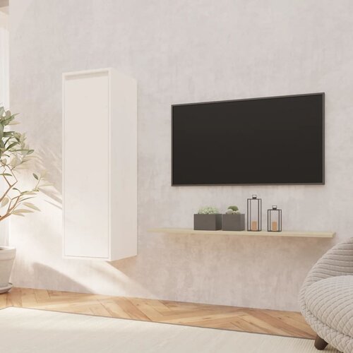vidaXL Zidni ormarić bijeli 30 x 30 x 100 cm od masivne borovine Cijene