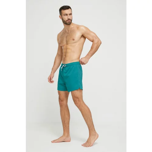 Abercrombie & Fitch Kopalne kratke hlače zelena barva