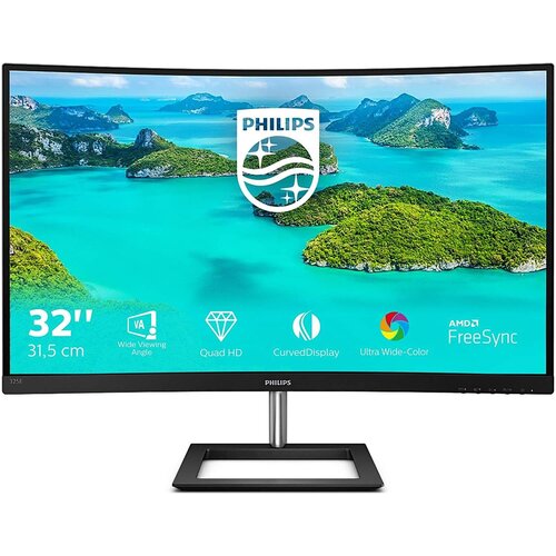 Philips 325E1C/00 VA, 2560x1440, SyncFree, VGA, HDMI, DP, Tilt, Vesa, Curved monitor zakrivljen monitor Slike