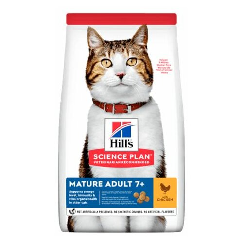Hills science plan hrana za mačke mature adult 7+ piletina 1,5kg Cene