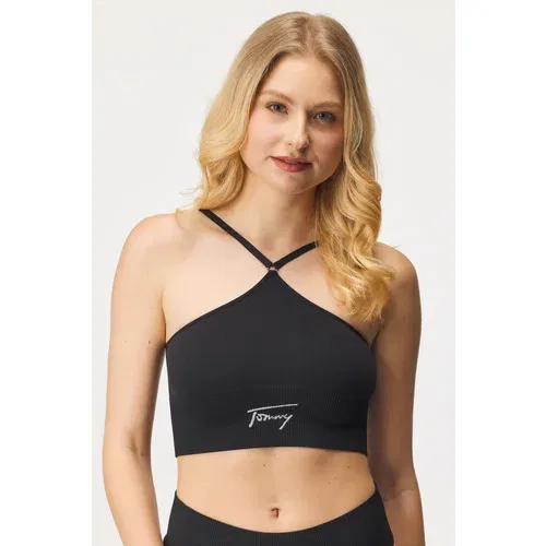 Tommy Hilfiger Top modrček Halter Signature Bralette