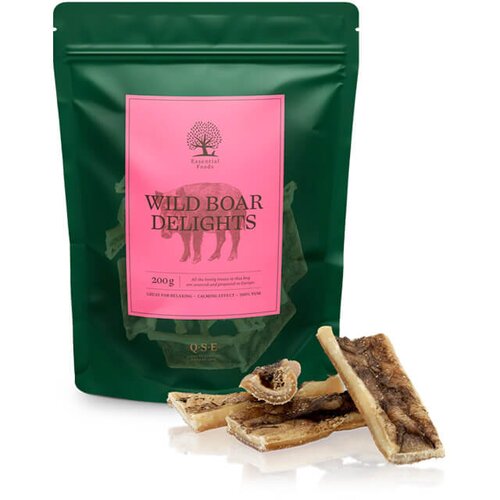 Essential Foods wild boar delights - su&scaron;ena koža divljeg vepra za pse (200g) Cene