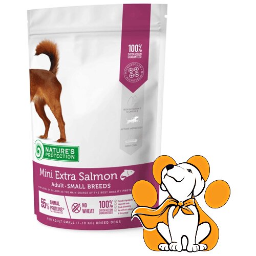 Nature's Protection mini adult extra salmon 500g, za odrasle pse malih rasa Cene