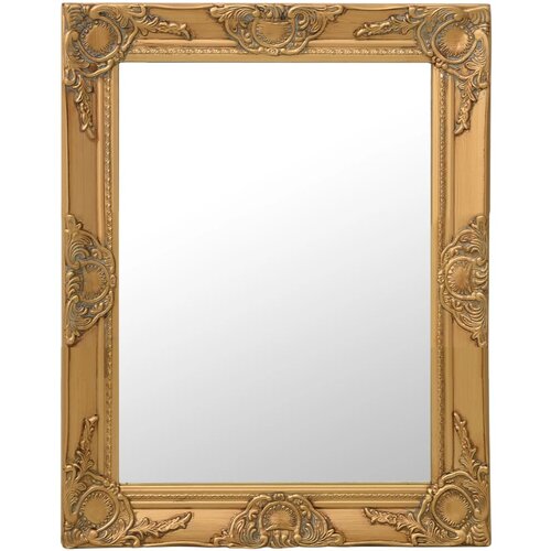 VidaXL Zidno ogledalo u baroknom stilu 50 x 60 cm zlatno Slike